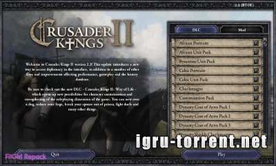 Crusader Kings II Way of Life + DLC (2014) /   2    + 